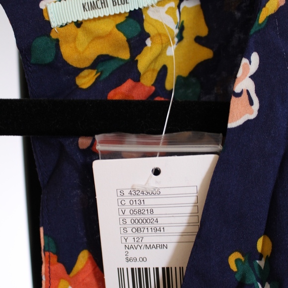 Urban Outfitters Navy Floral Long Sleeve Romper - Picture 4 of 5